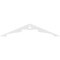 Ekena Millwork Pitch Heath Architectural Grade PVC Gable Pediment, 72"W x 15"H x 1"P (5/12) GPP072X015X100HEA - alternate 4